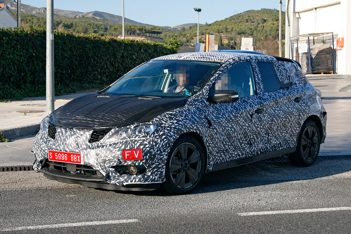 Nissan VW Golf rival front side