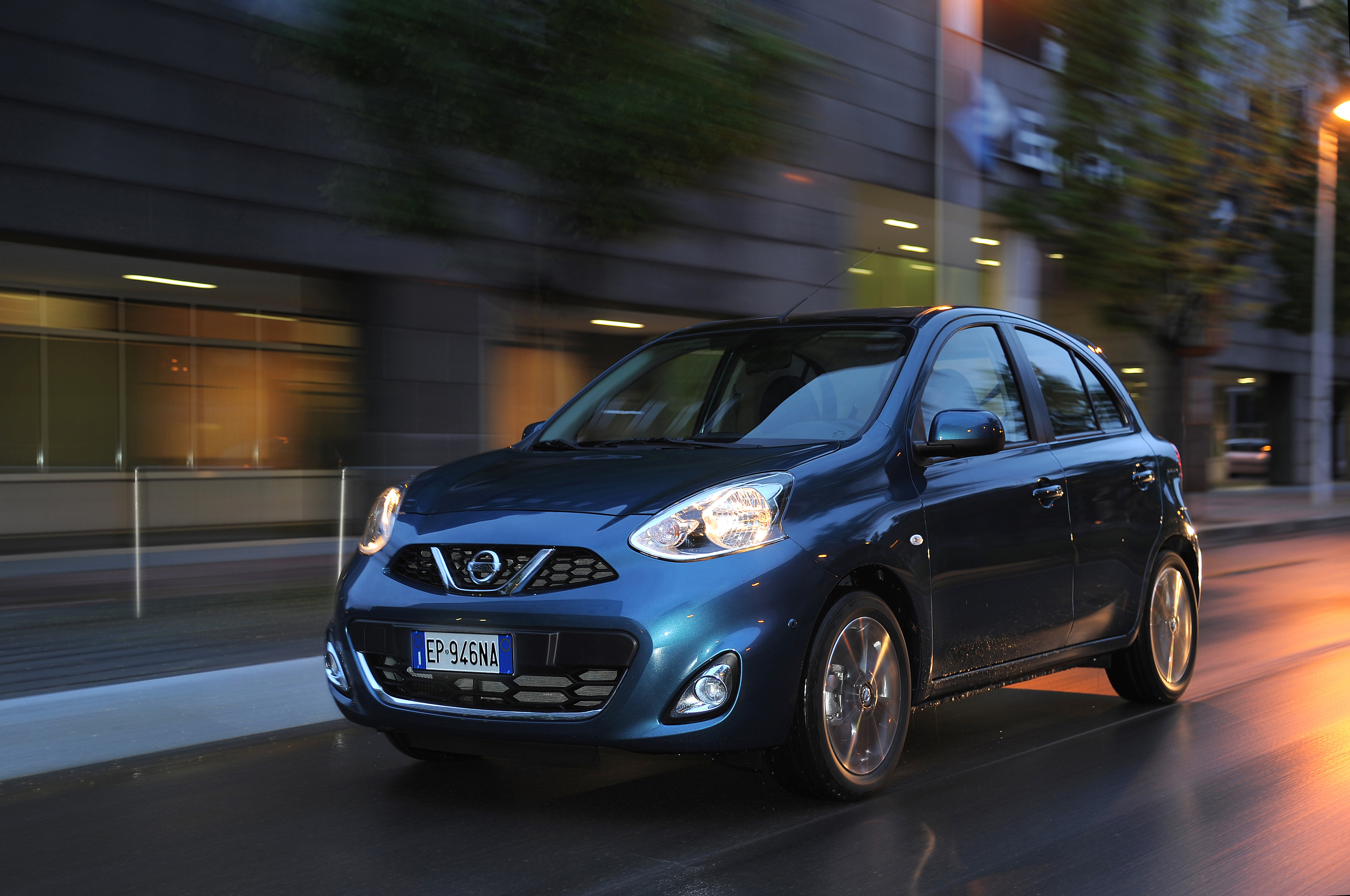 Nissan Micra front and side view