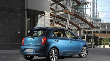 Nissan Micra rear and side view