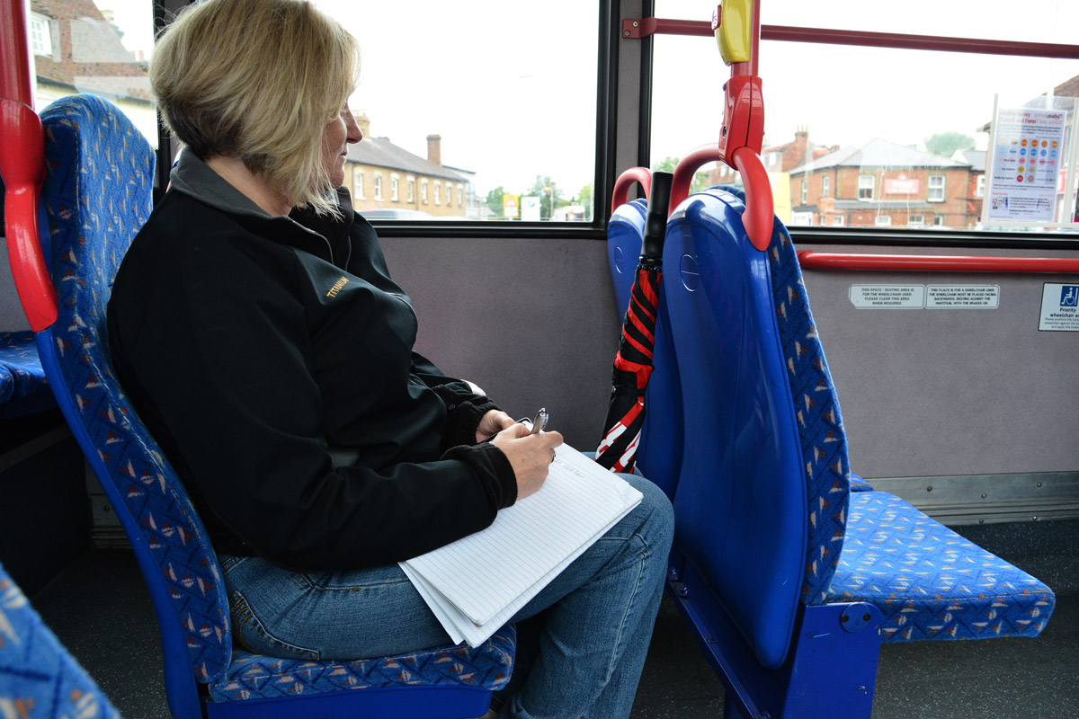 On the bus