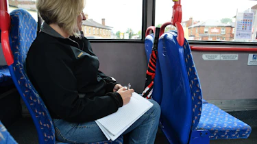 On the bus