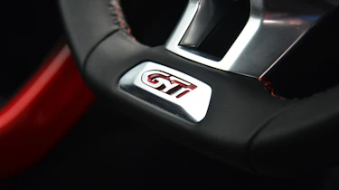 Peugeot 208 GTi steering wheel detail