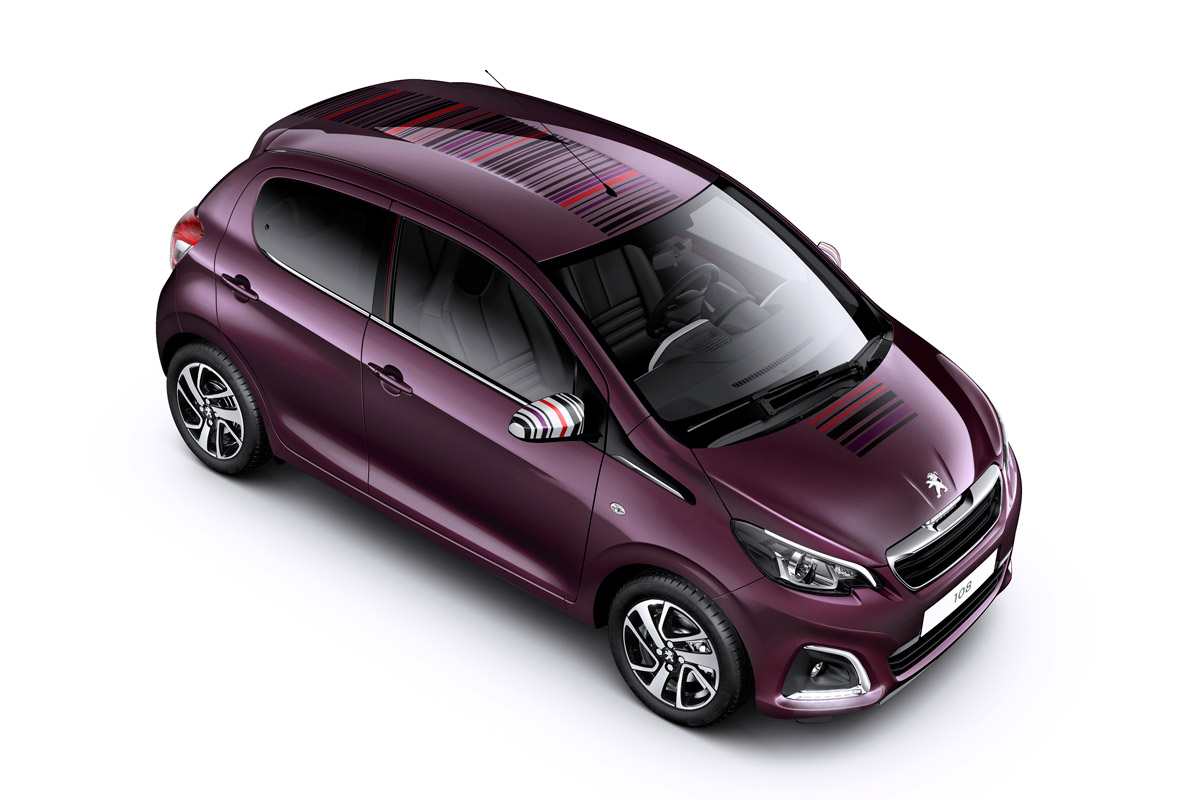 Peugeot 108 purple roof