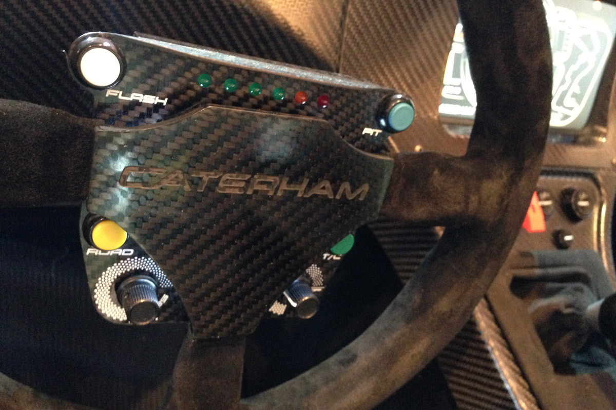 Caterham AeroSeven steering wheel
