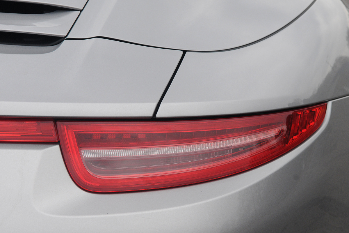 Porsche 911 Carrera 4S Cabriolet rear light detail