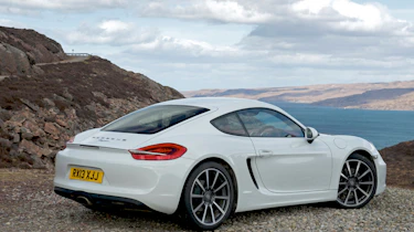 Porsche Cayman rear three-quarters