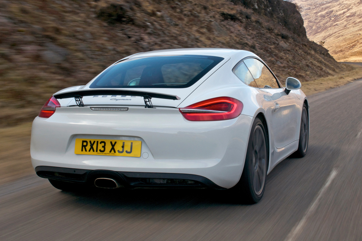 Porsche Cayman rear tracking