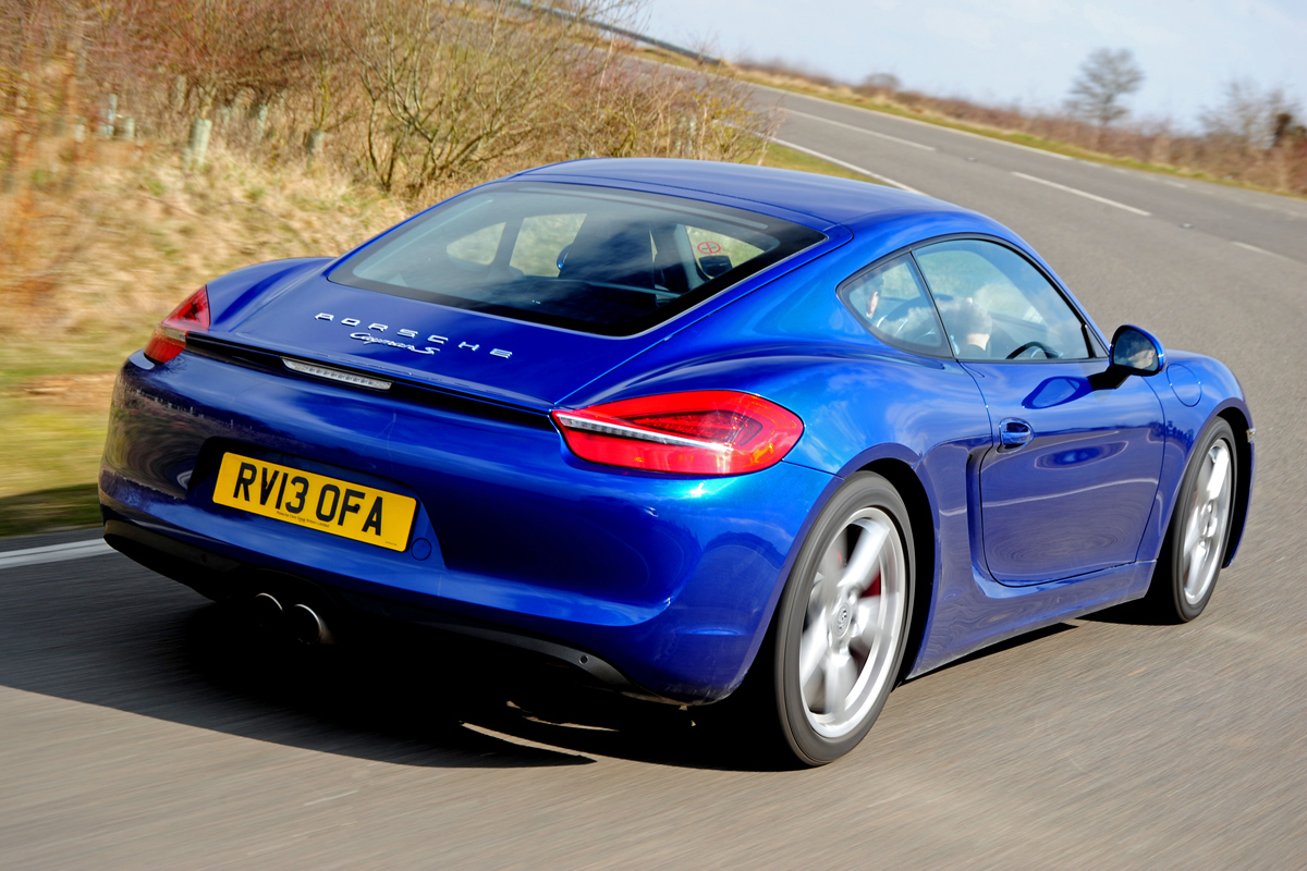 Porsche Cayman S rear tracking