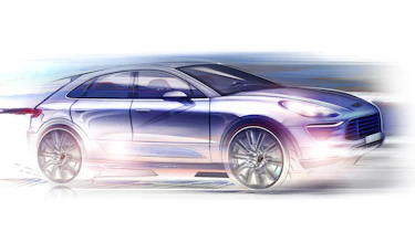 Porsche Macan sketch front