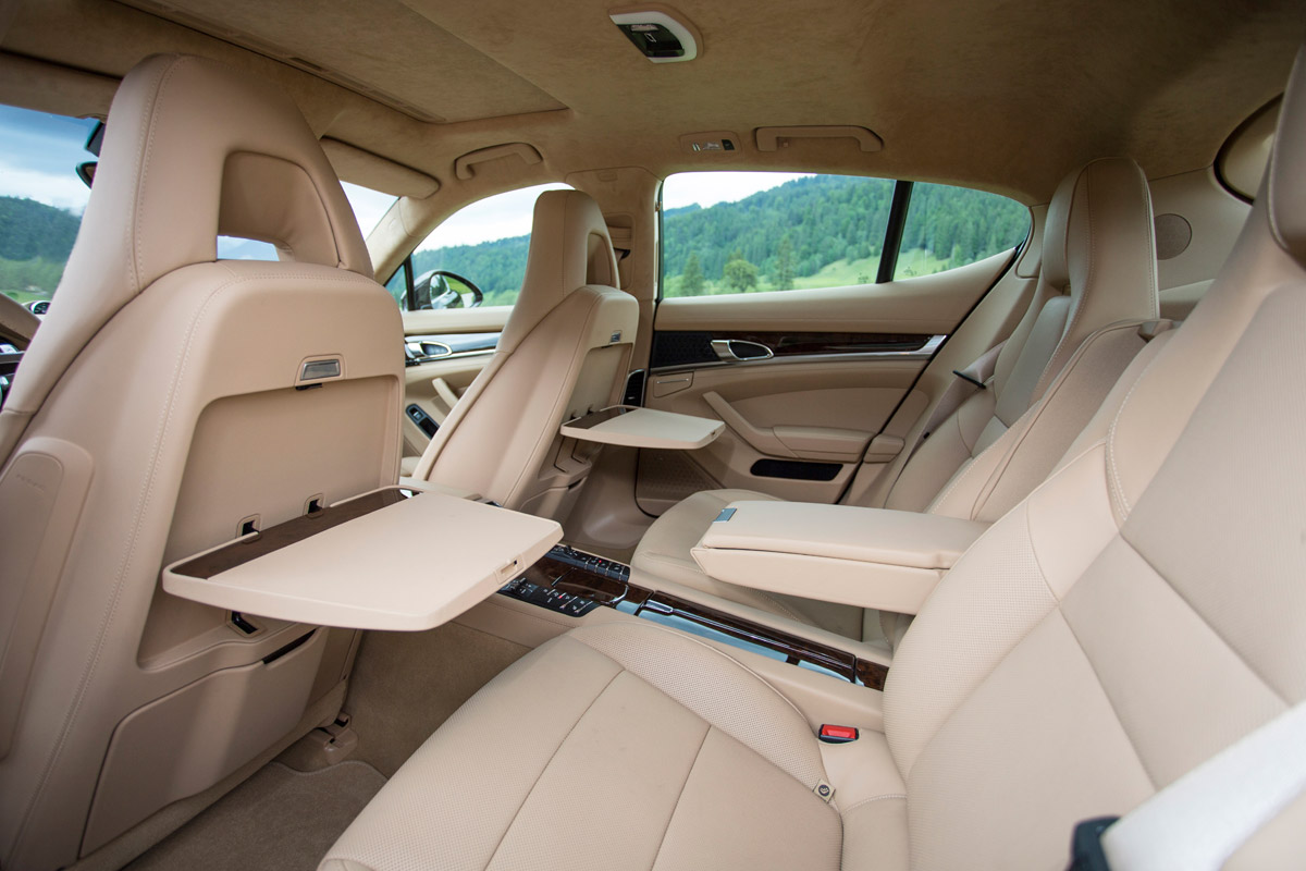 Porsche Panamera S rear seats