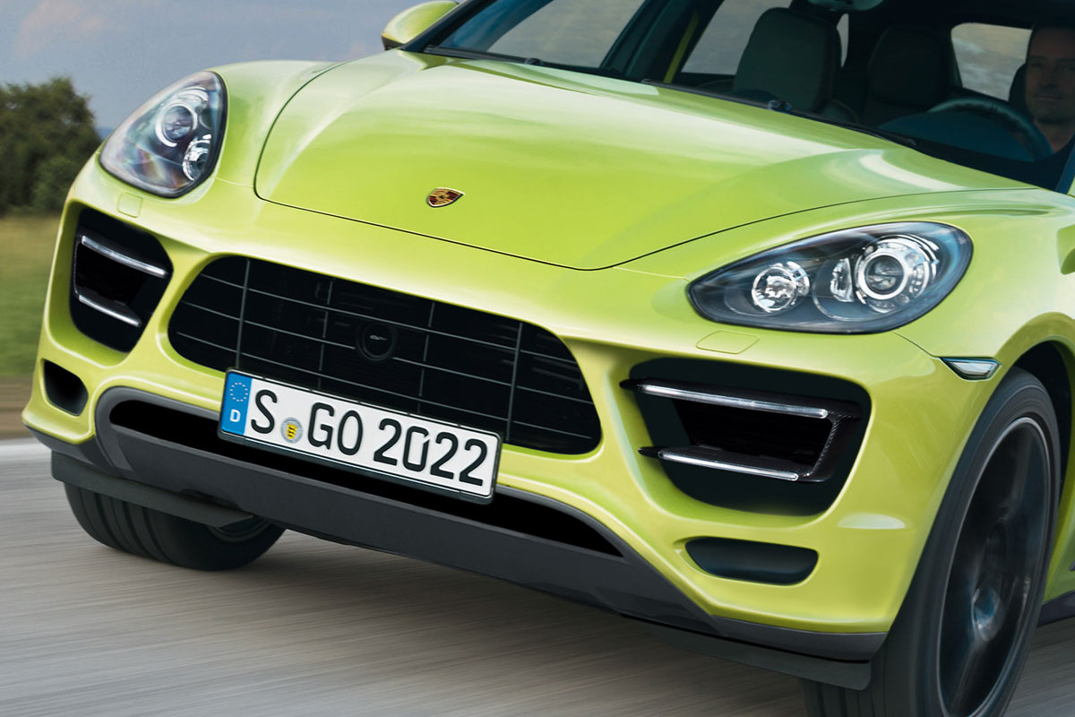Porsche Macan details front