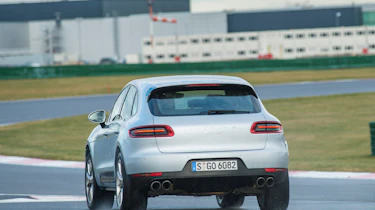 Porsche Macan S 2014 silver rear