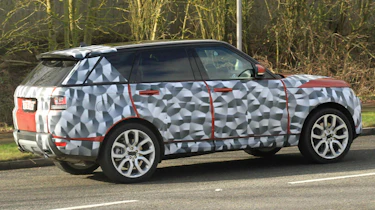 Range Rover Sport red side