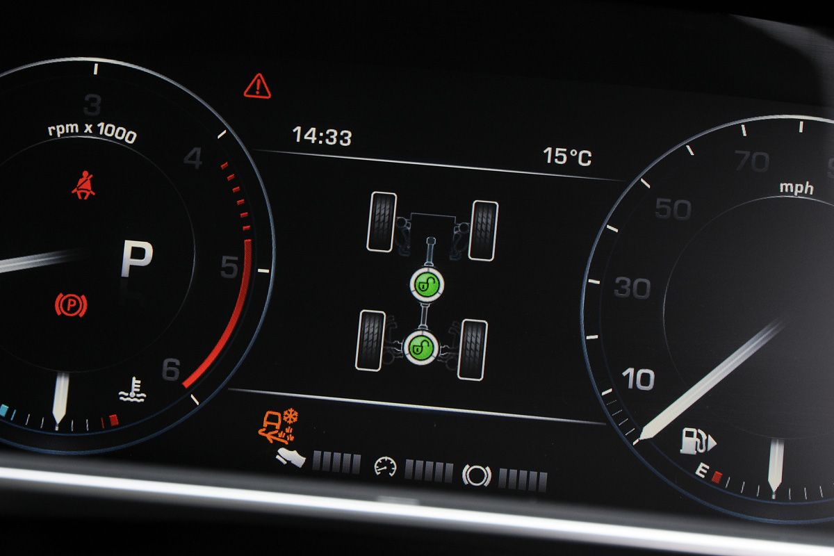 Range Rover Sport SDV6 dials