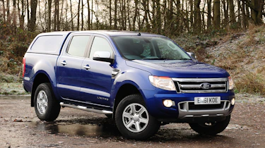 Ford Ranger front view with enclosed bed
