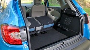 Renault Captur seats folded