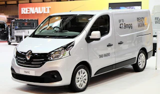white Renault Trafic