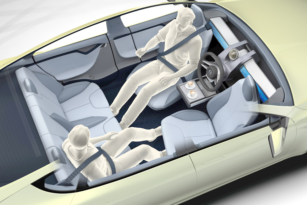 Rinspeed XchangE concept interior