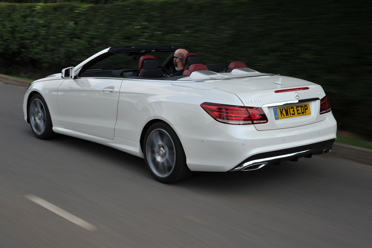 Mercedes E350 CDI Cabriolet rear view