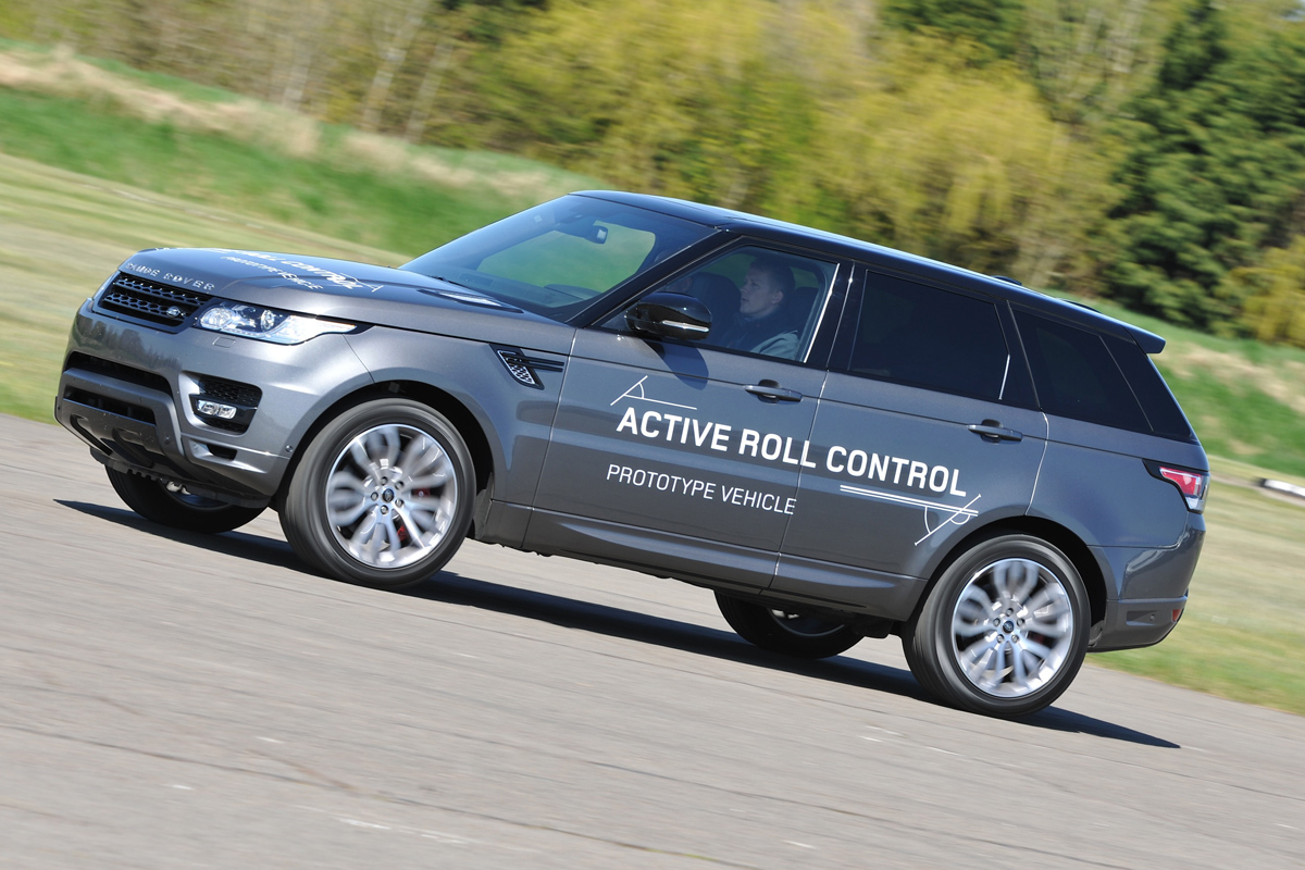 Range Rover Sport active roll control prototype