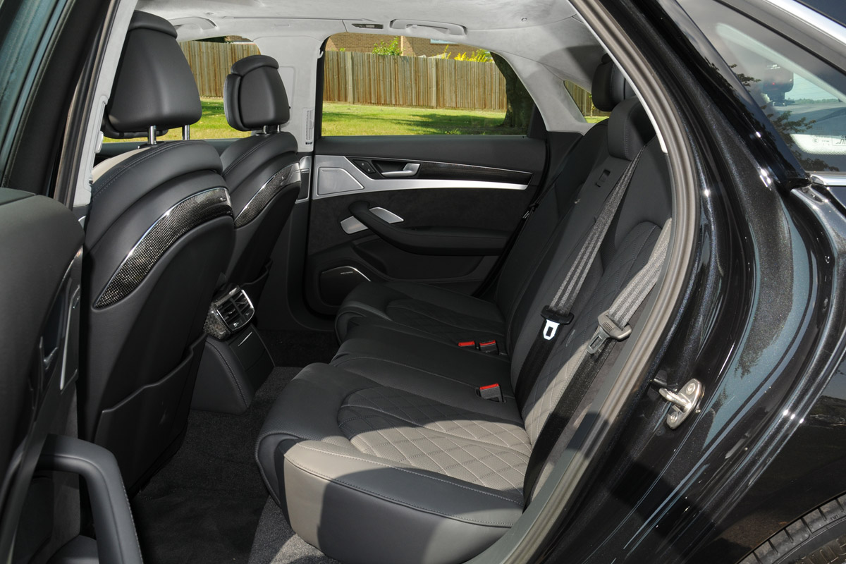Audi S8 rear seats