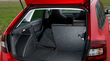 Skoda Rapid Spaceback boot - seat down