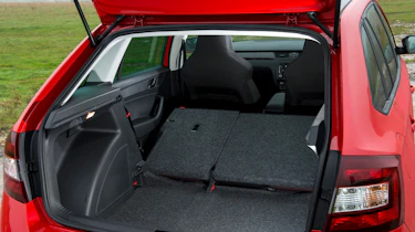 Skoda Rapid Spaceback boot - seats down