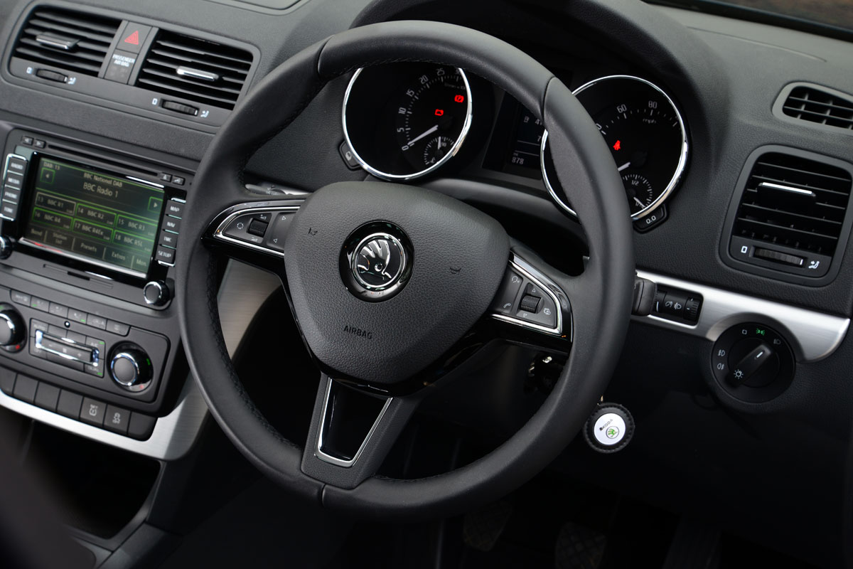 Skoda Yeti 4x4 dashboard