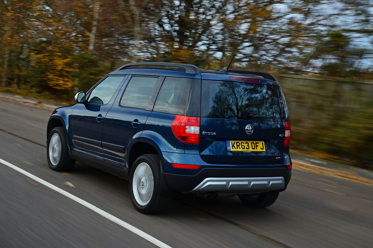 Skoda Yeti 4x4 rear tracking