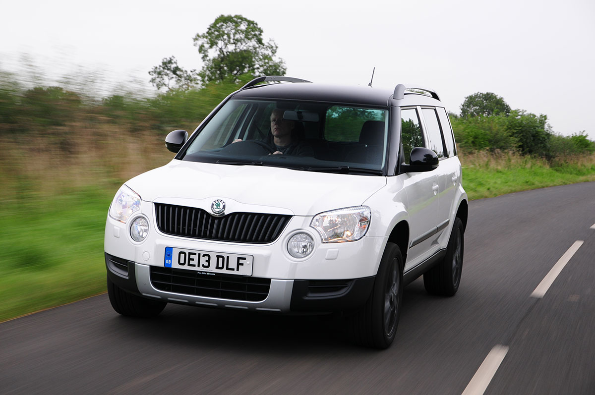Skoda Yeti 1.6 TDI Elegance front action