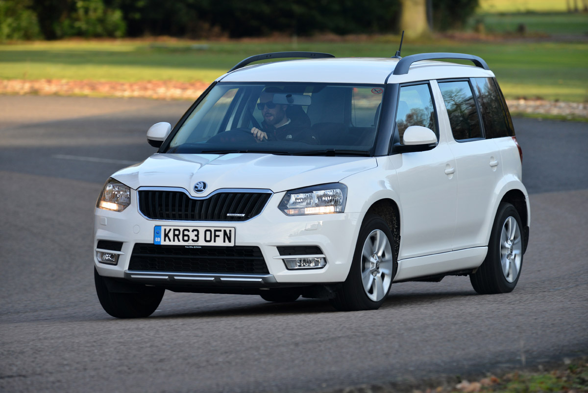 Skoda Yeti Greenline front action