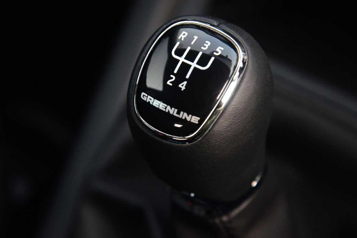 Skoda Yeti Greenline gearstick