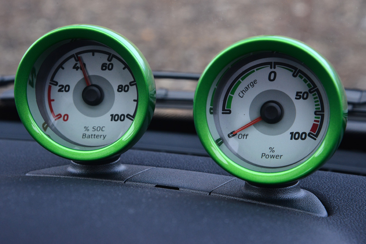Smart ForTwo Electric Drive dials