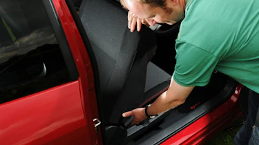 Suzuki Swift Sport seat detail