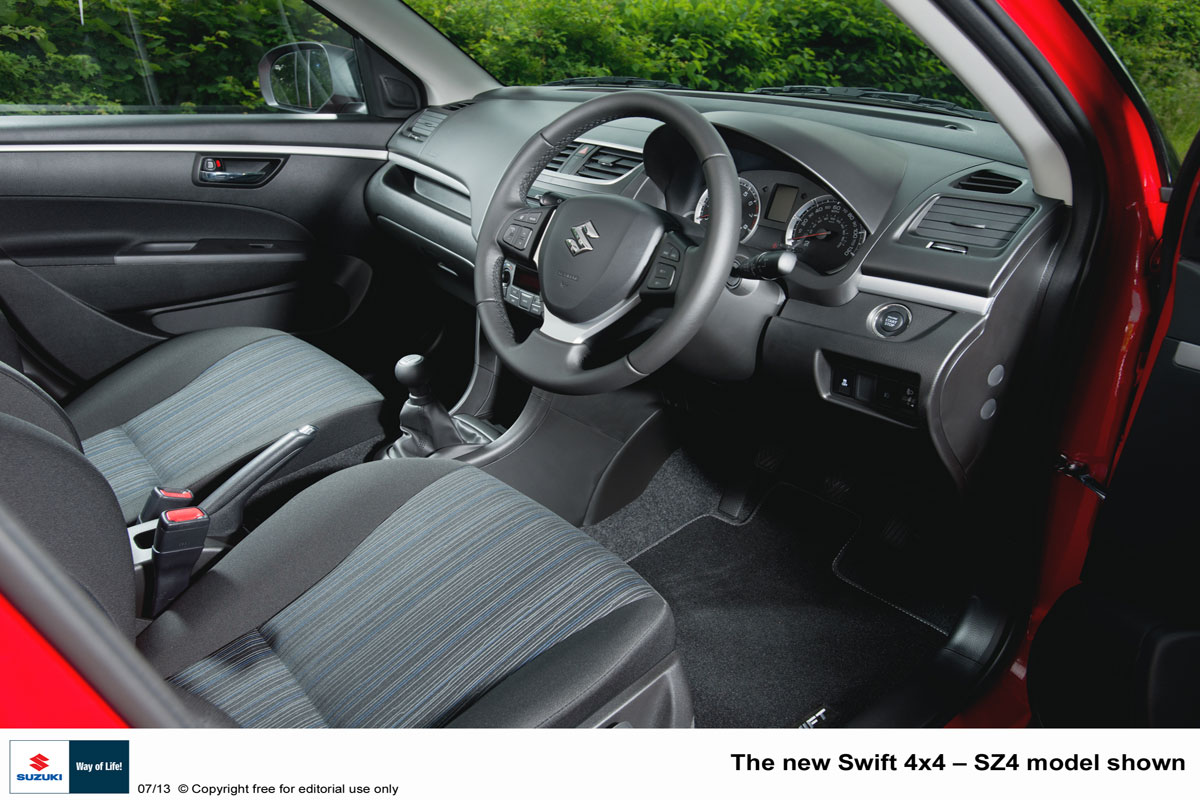 Suzuki Swift inside cabin shot