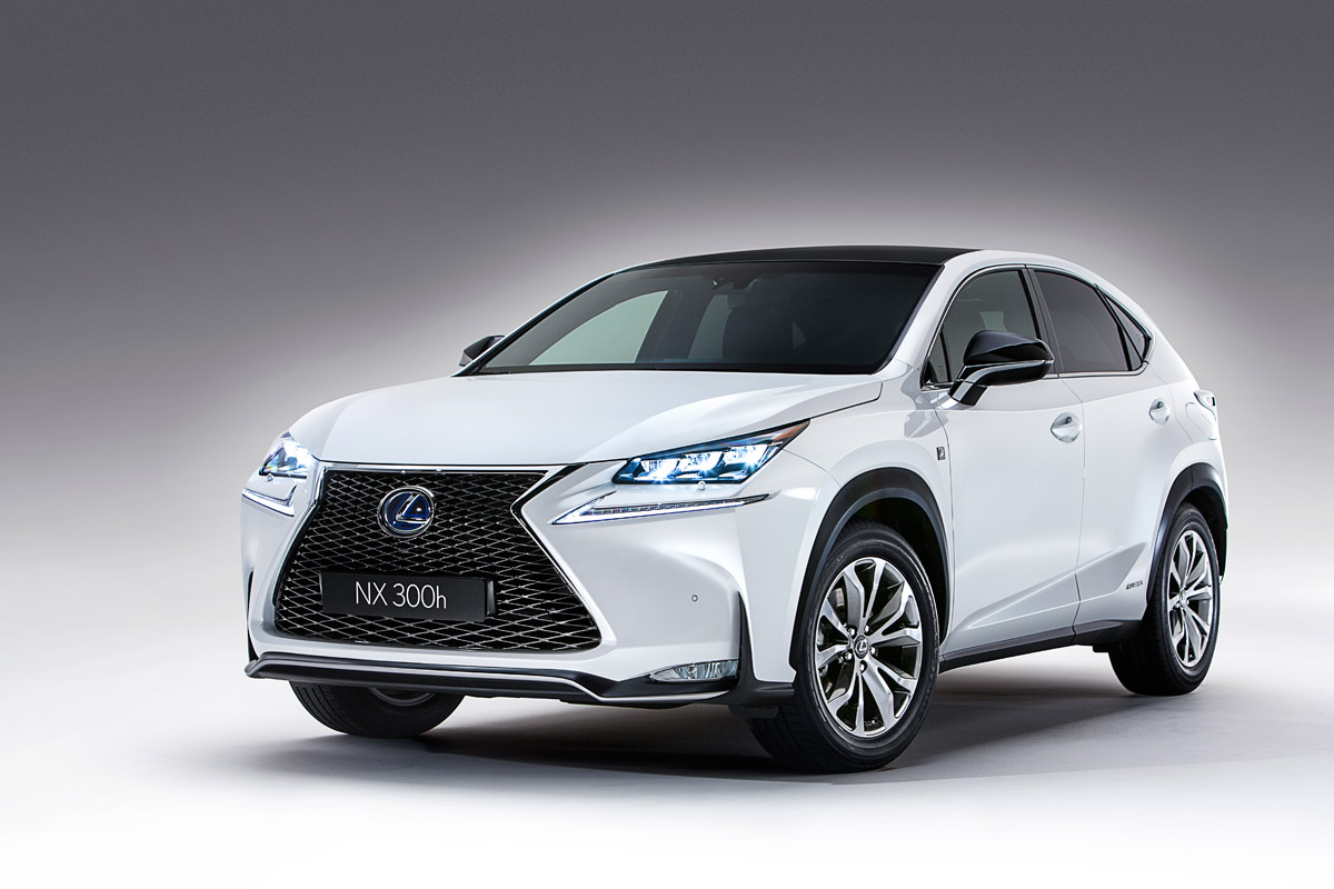 Lexus NX revealed white front