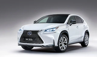 Lexus NX revealed white front