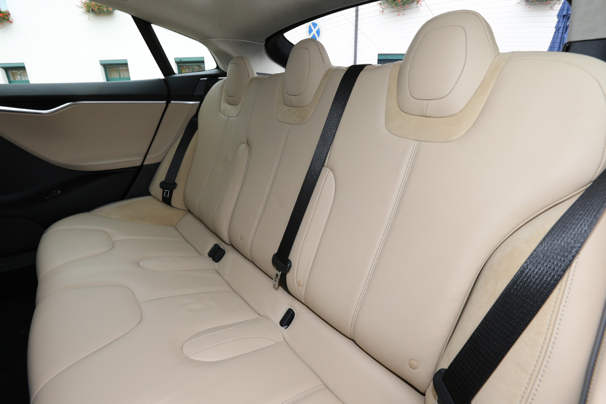 Tesla Model S rear seats