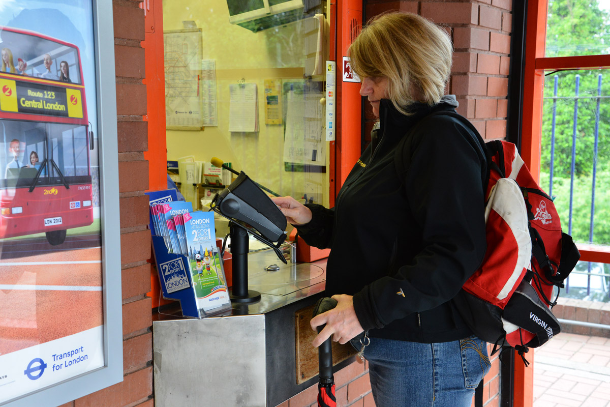 At the ticket office
