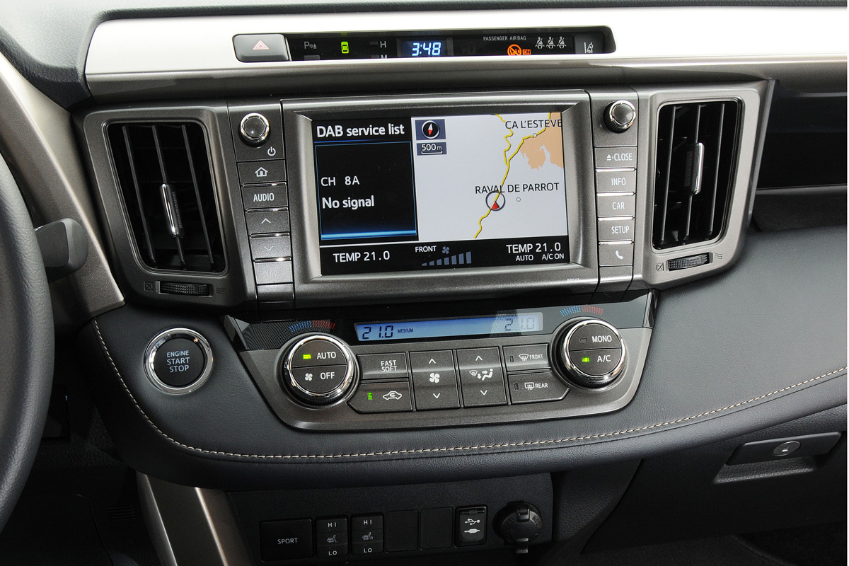 Toyota RAV4 centre console