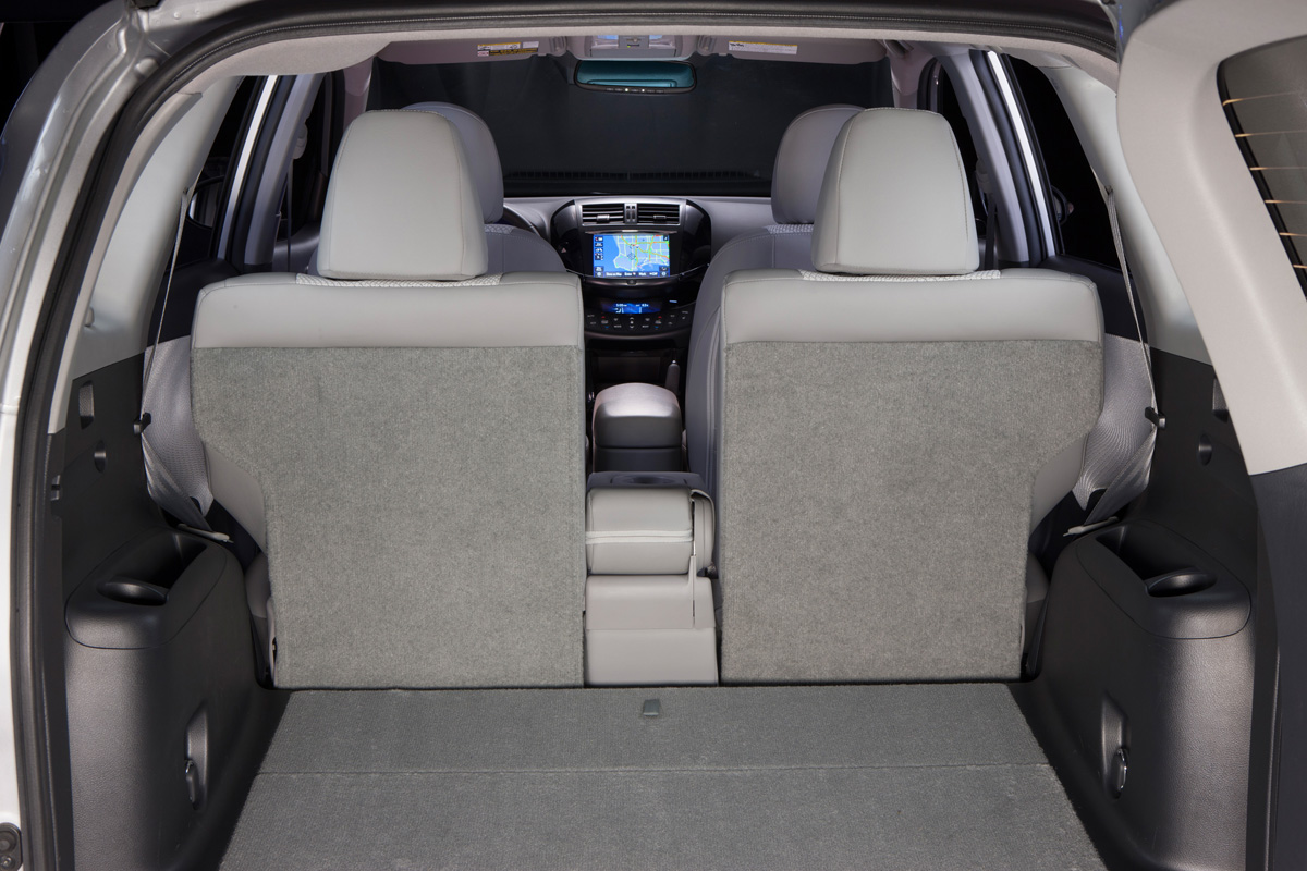 Toyota RAV4 EV seats folded