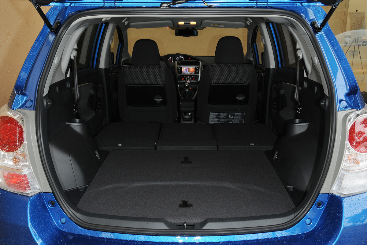 Toyota Verso seats folded