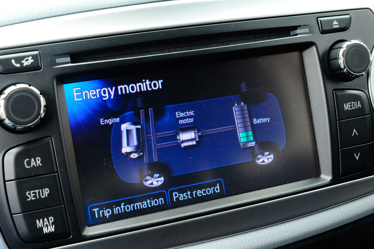 Toyota Yaris Hybrid screen