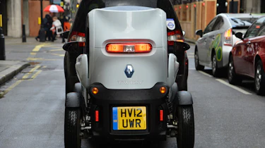 Renault Twizy rear in traffic