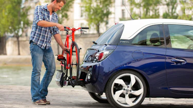 Vauxhall Adam FlexFix bike rack closeup