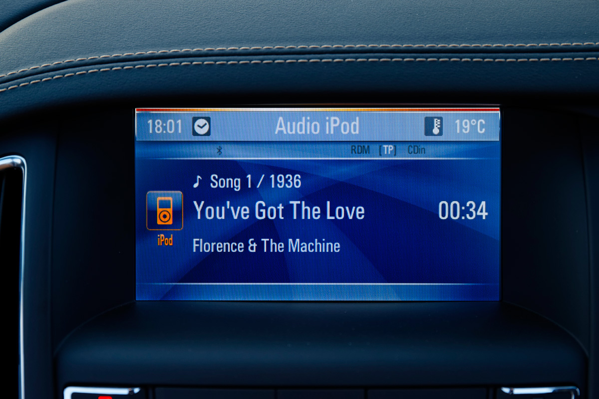 Vauxhall Cascada display