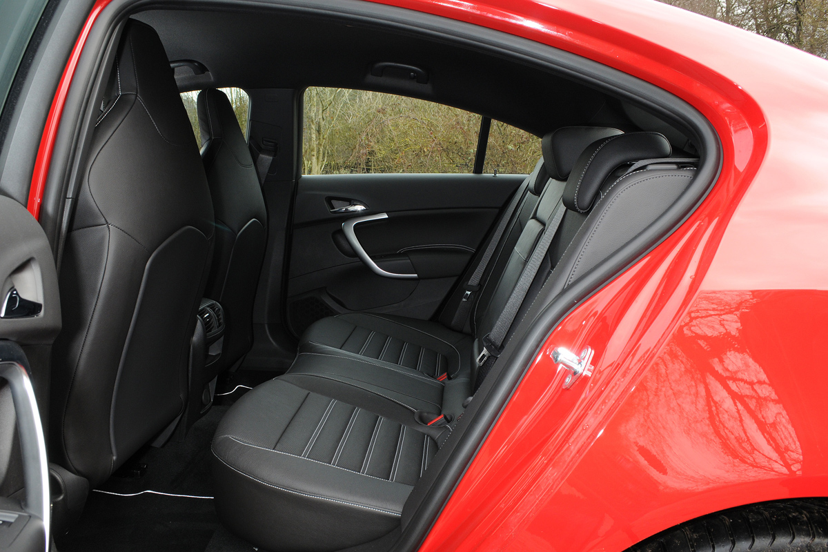 Vauxhall Insignia VXR SuperSport rear seats