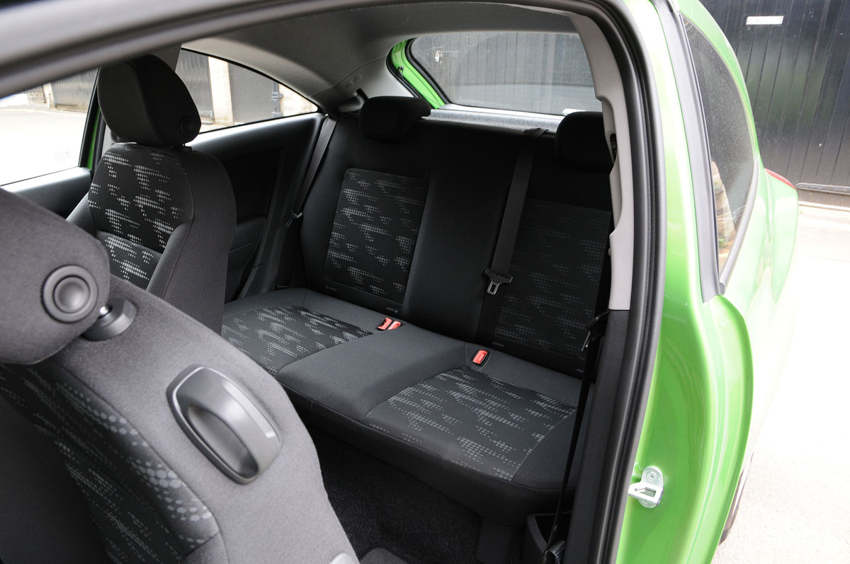 Vauxhall Corsa ecoFLEX rear seats