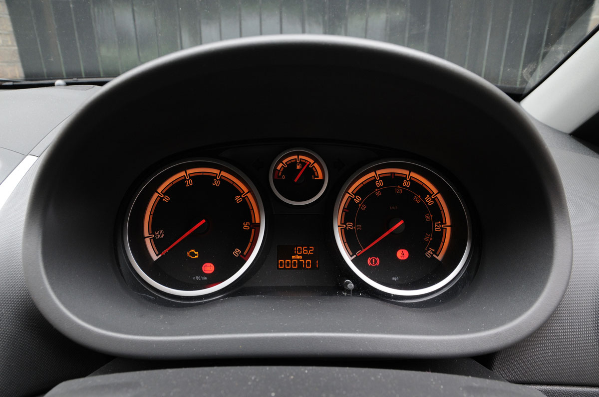 Vauxhall Corsa ecoFLEX dials