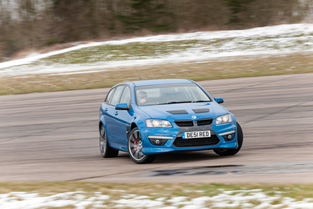 Vauxhall VXR8 Tourer driving
